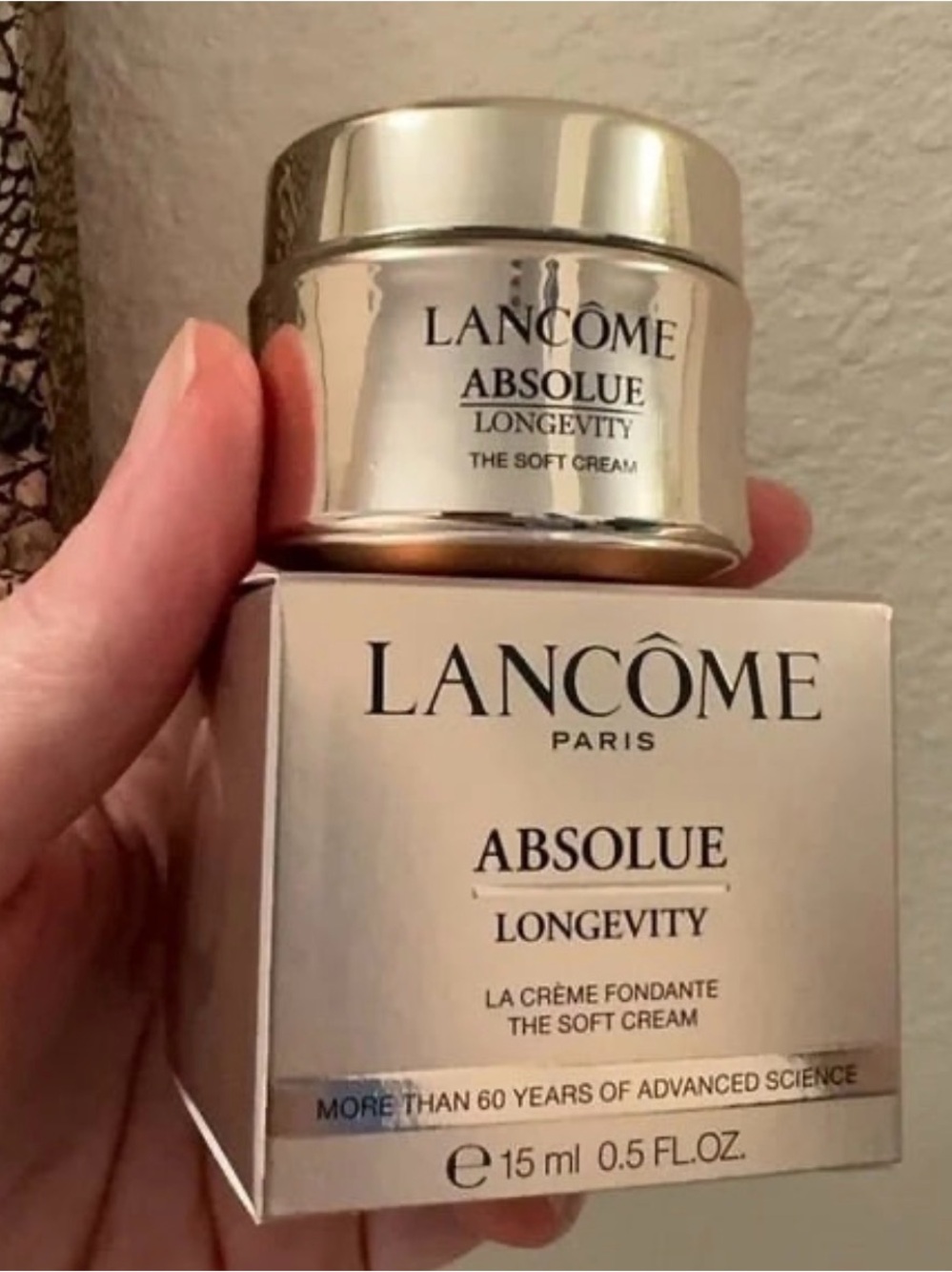 Lancome NIB Absolue Longevity Cream 0.5oz 15ml